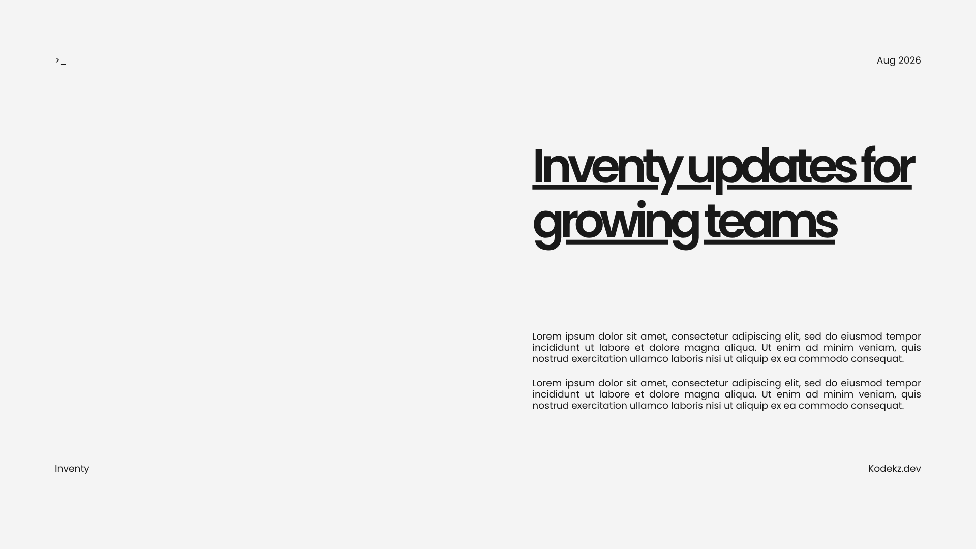 Inventy updates for growing teams
